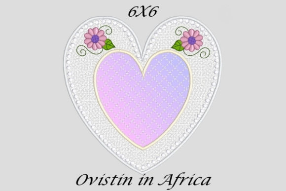 Charming Applique Heart Coaster