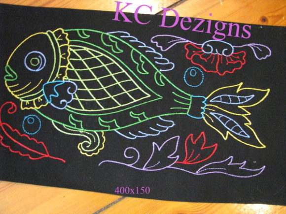 Colourline Fish 04: A Seasonal Embroidery Staple