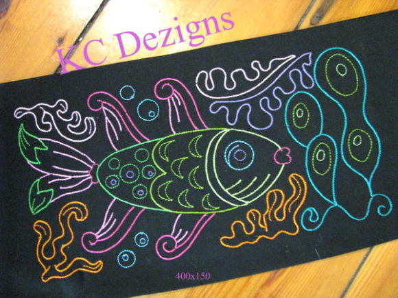 Colourline Fish: A Craft Fair-Ready Embroidery Design