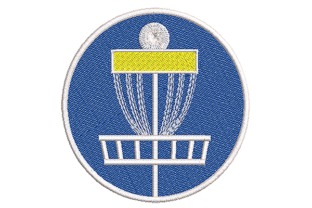 Disc Golf Goal Embroidery Design