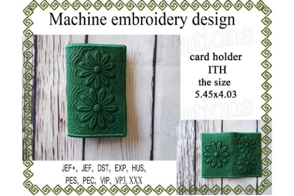 ITH Card Holder – Flower