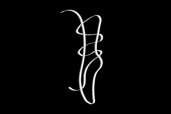 Minimalistic One Line Ballet Shoes