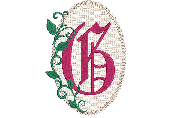 Olde English Monogram Letter G