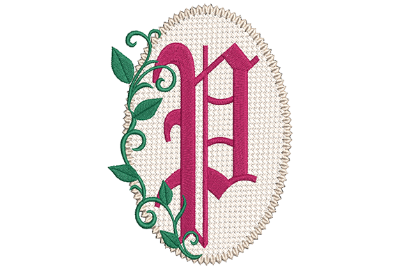 Olde English Monogram Letter P