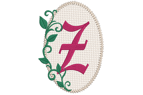 Olde English Monogram Letter Z