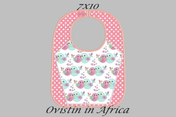 Pink Adorable Baby Bib Small