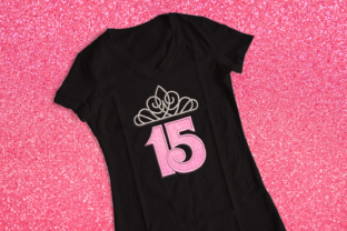 Quinceañera 15 Tiara Applique