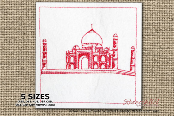 Taj Mahal Lineart Review for Real Embroidery Projects