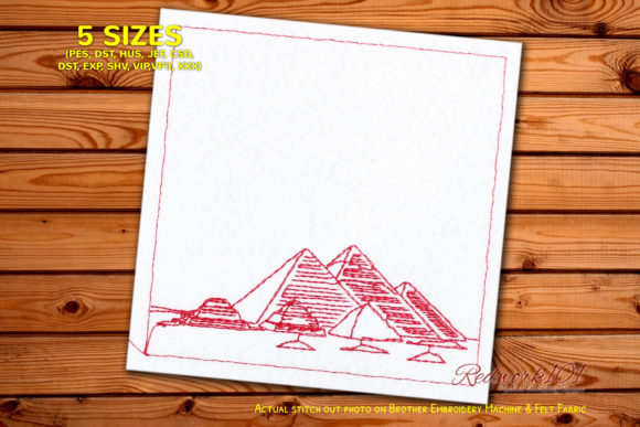 The Great Pyramid of Giza Redwork