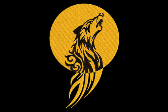 Wolf and Moon: A Seasonal Embroidery Staple