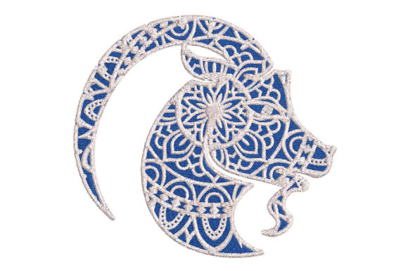 Zodiac Capricorn Mandala Style